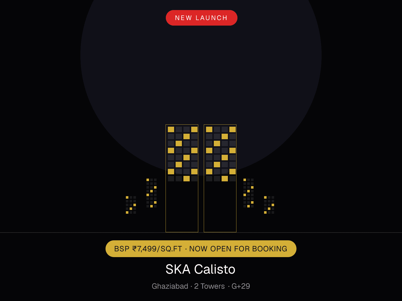 SKA Calisto, Wave City Ghaziabad — Premium 3 & 4 BHK G+29 Towers